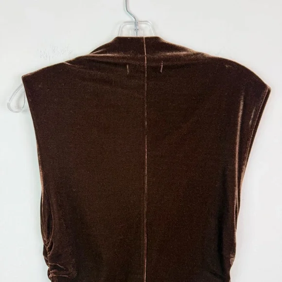 Reformation Alden Knit Dress in Chocolate Velvet Size S - Picture 10 of 14